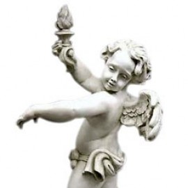 Рококо ангел садовая скульптура (Слева) 110 см