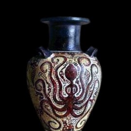 Крито Минойской Пифос ваза с осьминогом (1500-1450 до н. э.)