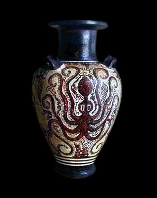 Крито Минойской Пифос ваза с осьминогом (1500-1450 до н. э.)