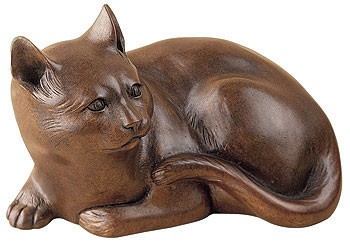 Японская скульптура кошки